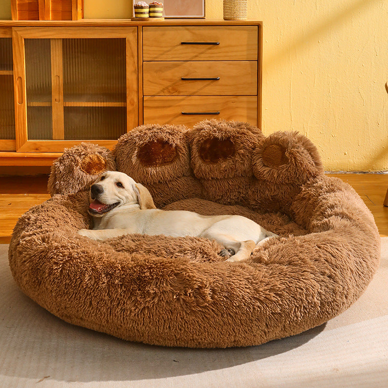 Kennel Warm  Retriever Bed Fleece-lined Sofa Mattress